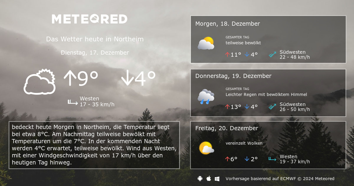 Wetter Northeim 14 Tage - Daswetter.com | Meteored