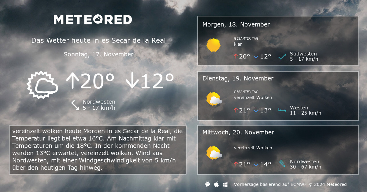 Wetter Es Secar De La Real 14 Tage Daswetter Com